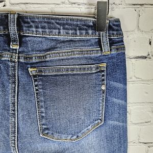 MISS ME | embroidered leg detail skinny stretch denim jeans